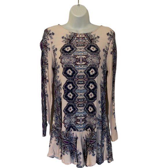 SOLD Free People Smooth Talker Printed Dress S - Picture 2 of 8